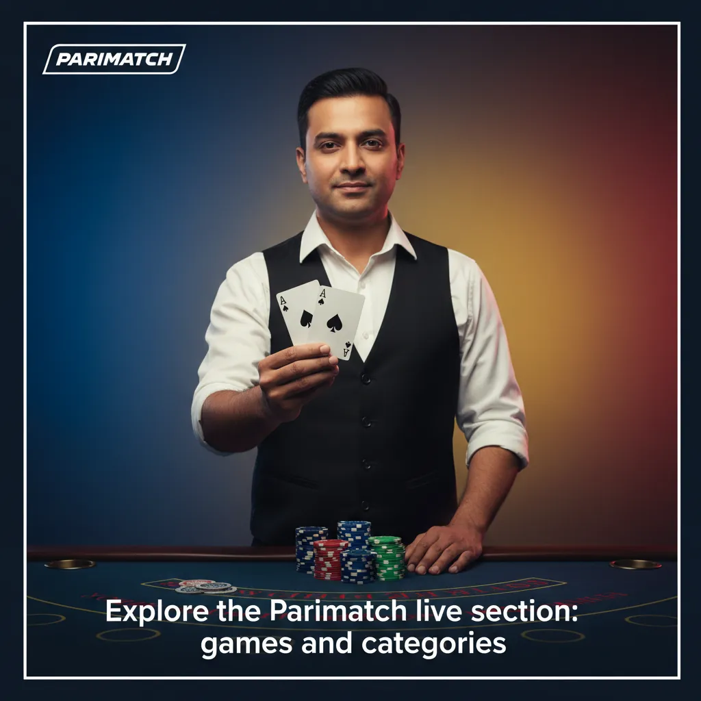 Parimatch live section with 200+ live dealer tables: Roulette, Baccarat, Blackjack, Poker, TV Games, and Indian favourites.